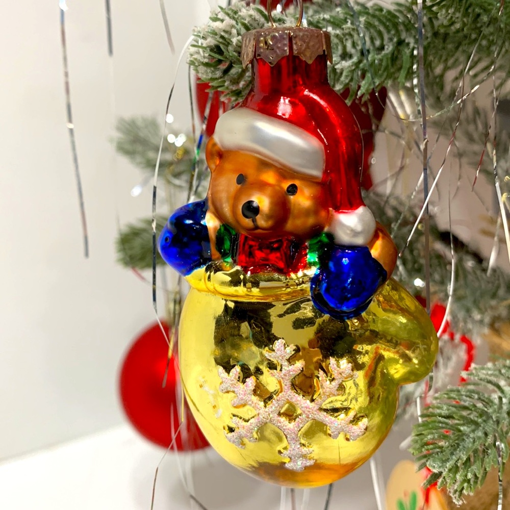 Teddy bear Thomas Pacconi ornament vintage
